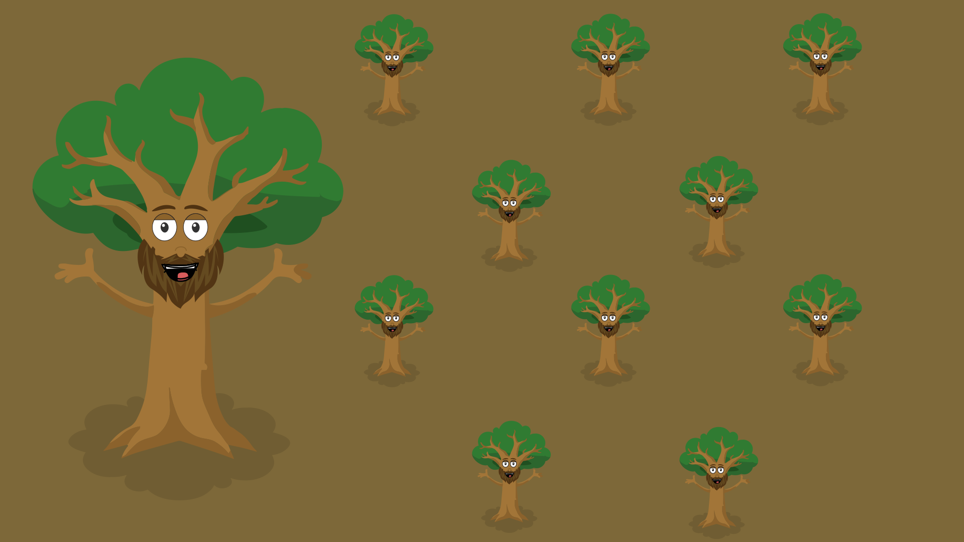 Plantings of lots of little Noah trees